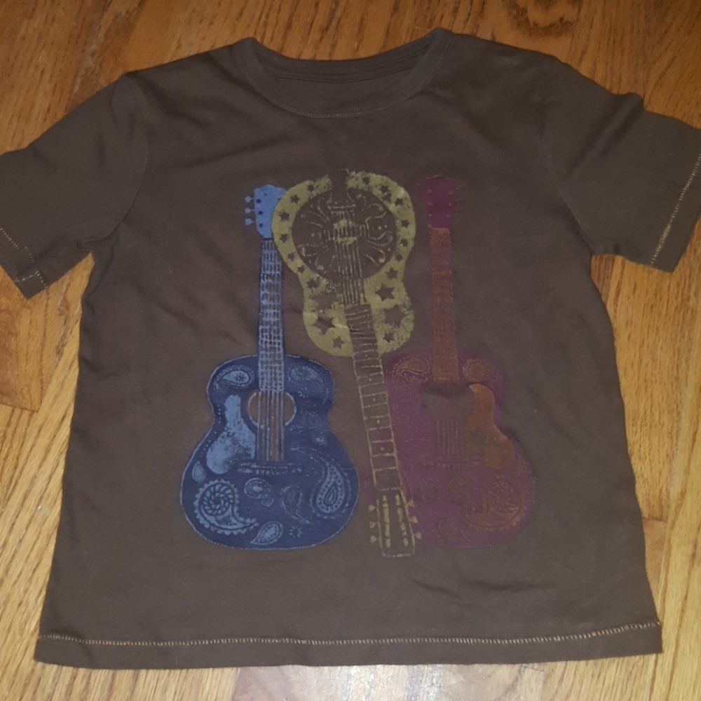 Baby Gap Brown Guitar T-Shirt